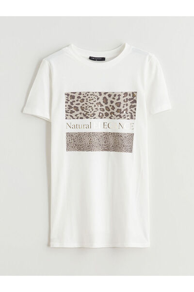 LC Waikiki عروض الموسم الجديد من GULIS GYM تي شيرت نسائي مطبوع برقبة دائرية ب...