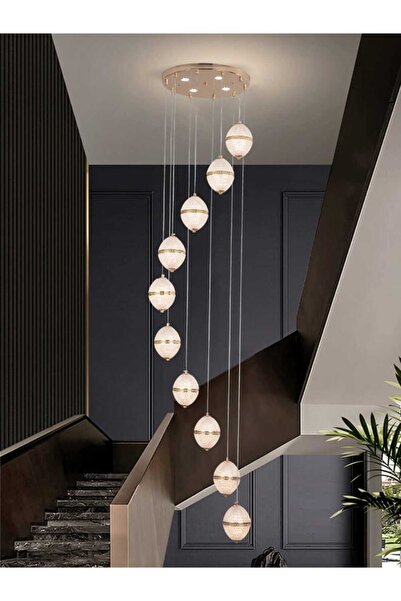 best power Luxury 10 Lamps Dimmable LED Chandelier