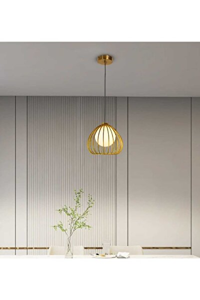 best power Standard Single Pendant Light – Gold, Model 6794-1