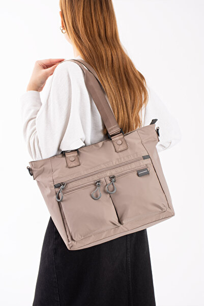 Sanmorris 6029 Women's Lightweight Hand and Shoulder Bag with 7 Compartments ...