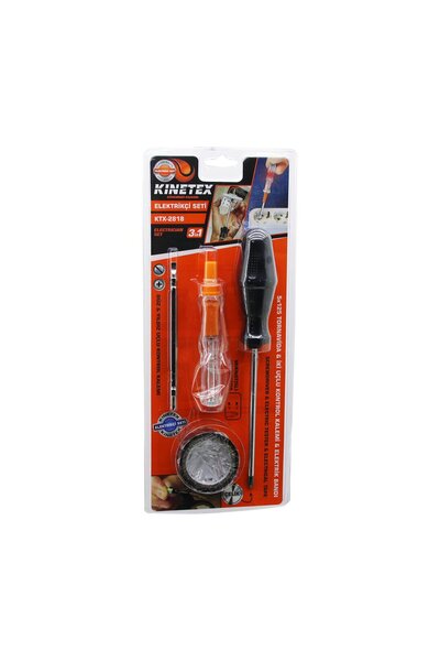 Greathings KINETEX KTX-2818 (4 шт.) ШУРУПОВЕРТ & НАБІР (ШУРУПОВЕРТ & КОНТРОЛЬ...