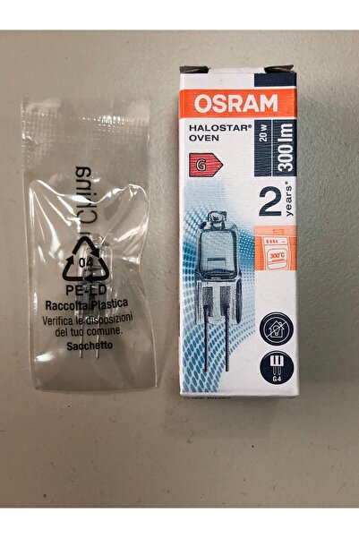 Osram 2 ADET 64428 OVEN 12V 20W G4 HALOLEN LAMBA