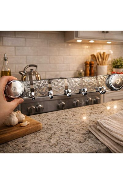 Banum Luxury Şık Mutfak Banyo Kapı Arkası Çok Amaçlı Askılık