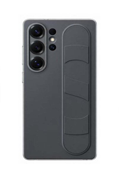 Generic dida-cosmos Galaxy S25 Ultra Genuine Standing Grip Phone Case, Black