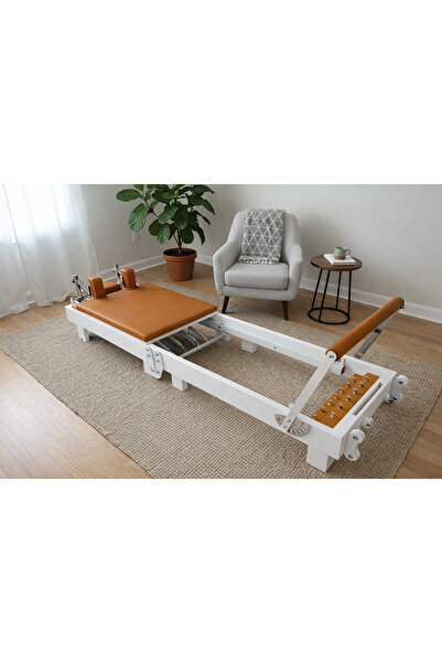 RN Katlanır Reformer Beyaz Özel seri 1. Sınıf Kayın Ağacı Deri Renk Opsiyonel