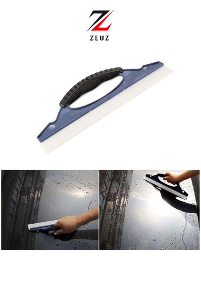 ZeuZ Araç Oto Cam Sil Çekçek Kurulama Su Çekme Aparatı Silikonlu