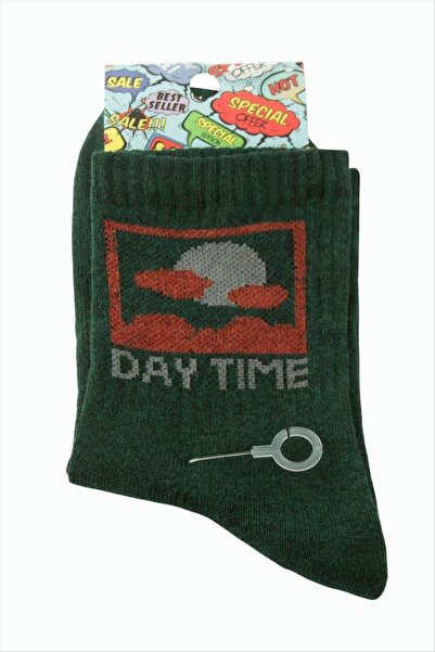 ZERO LAND Nrzsnt Daytime College Socks 8*28 (04349) - Green