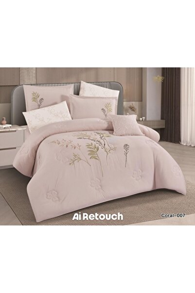 alzawia Luxury 7-piece summer floral double bed set