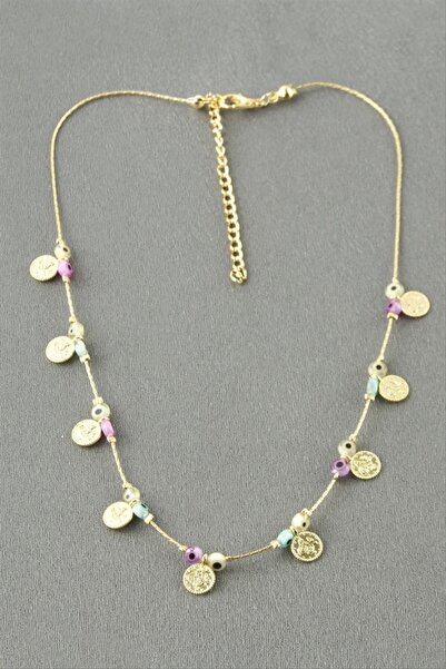 ZERO LAND Nrzsnt Beaded Evil Eye Necklace (04510) - Ebruli