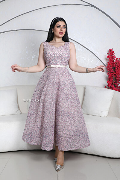 Warazan Elegant floral dress for special occasions