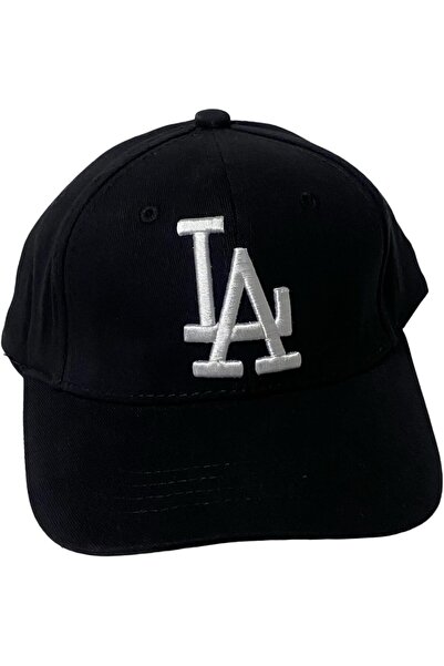 Generic Black Baseball Cap with LA Embroidered Logo
