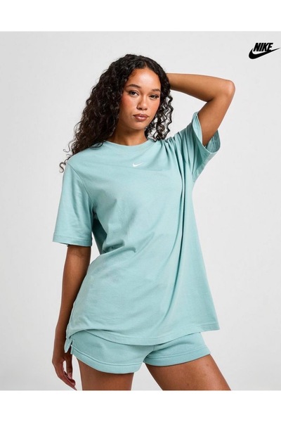Nike Спортивний одяг Essential Loose Fit Short-Sleeve Bol Kalıp Mavi Жіноча ф...