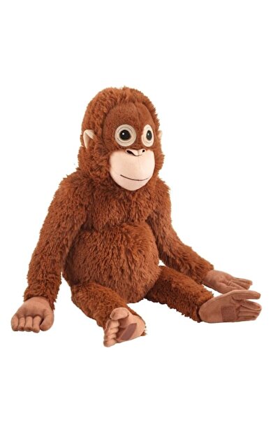TRINAR Plush Toy, Orangutan Model, Red, Fluffy, 65 cm