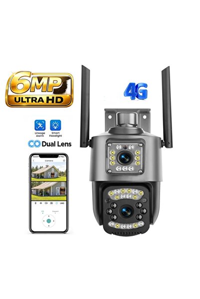 OEM V380 PRO Surveillance Camera, 4G Connectivity, 2 Lenses, Rotating PTZ, 6M...