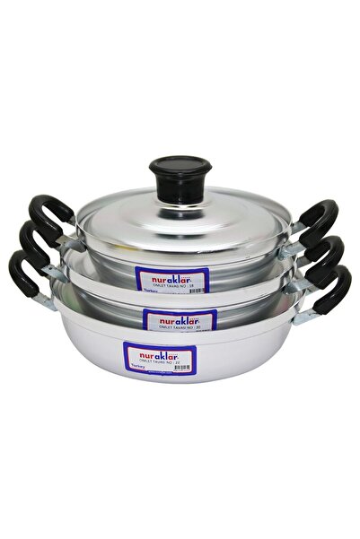 Greathings NURAKLAR OY218-222 (3-DEO) ALUMINIJSKI SET ZA OMLET (BR. 18-20-22)*24