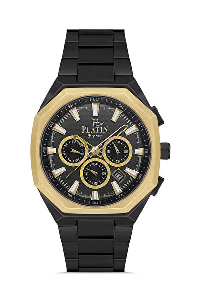 Platin Pierre Hds-Pl-1281Ga-G2 Steel Cord Functions Active Men's Wristwatch