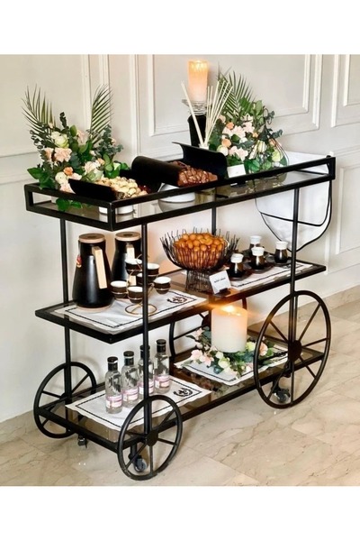 foryou Sheer glass serving cart (GM)