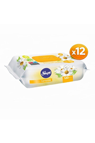 Sleepy Șervețele Umede Camomile 120 buc – Pachet 12 Seturi, Extract de Mușețel