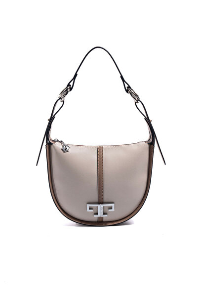 Silver Polo Silver & Polo SP1270 Γυναικείο Τσάντα ώμου Απλό Μπεζ-Λατέ