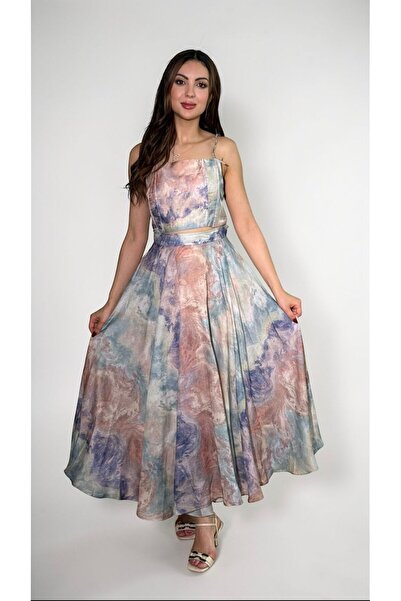 gmax Women's luxury dress, desert sunset