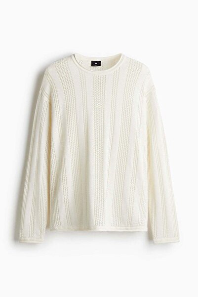 H&M Regular Fit Pointelle-knit jumper
