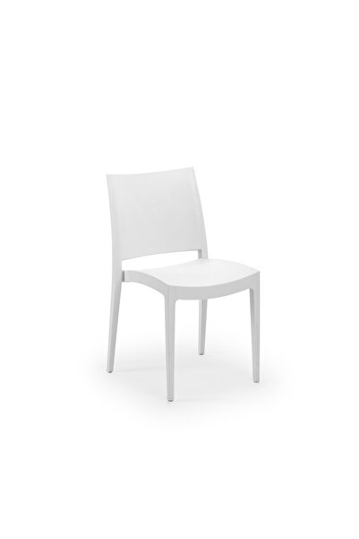 Tilia Specto Polipropilen Sandalye Süt Beyaz - Bahçe, Balkon, Dış Mekan, Kafe...