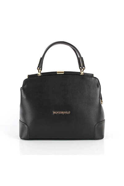 Silver Polo Silver & Polo SP706 Дамска чанта Plain Black-Black