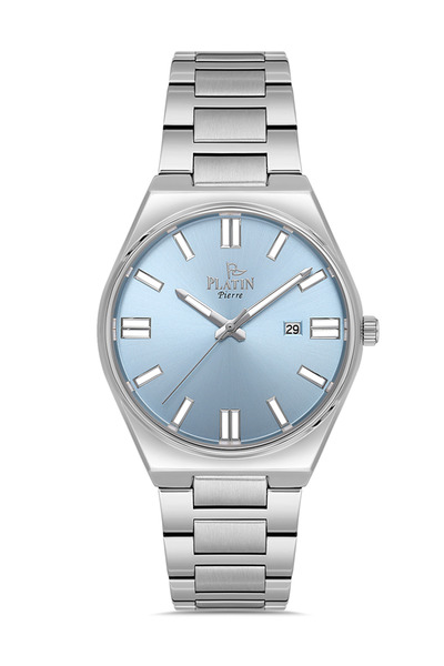 Platin Pierre ساعة يد رجالية HDS-PL-1228GA-A15 بسوار فولاذي مع تقويم