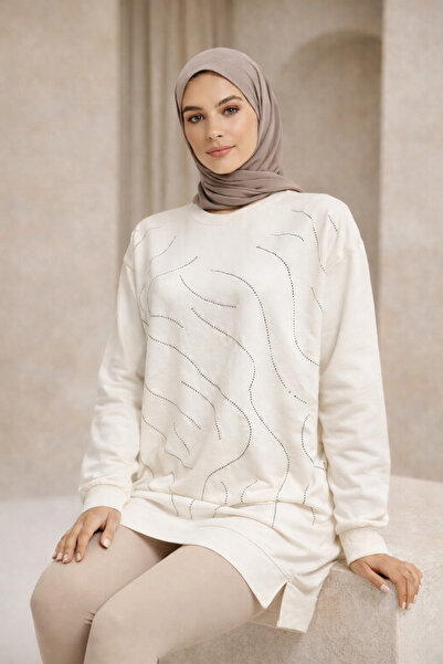 azram Taş baskılı tunik