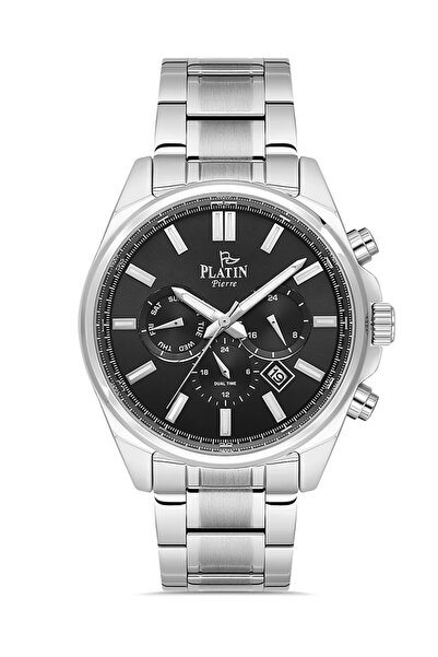 Platin Pierre Hds-Pl-1227Ga-A2 Steel Cord Functions Active Men's Wristwatch