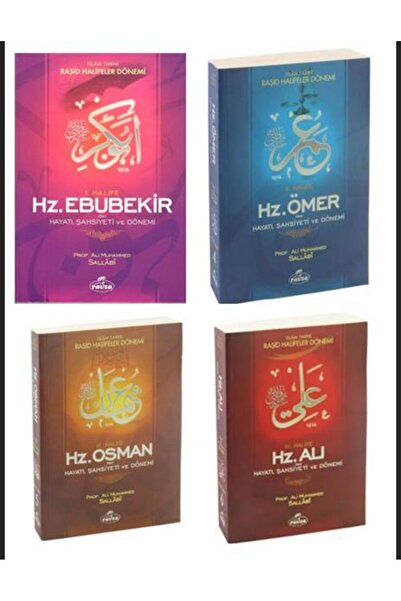 Ravza Yayınları Raşid Halifeler Seti (4 Kitap Takım) | Ali Muhammed Sallabi