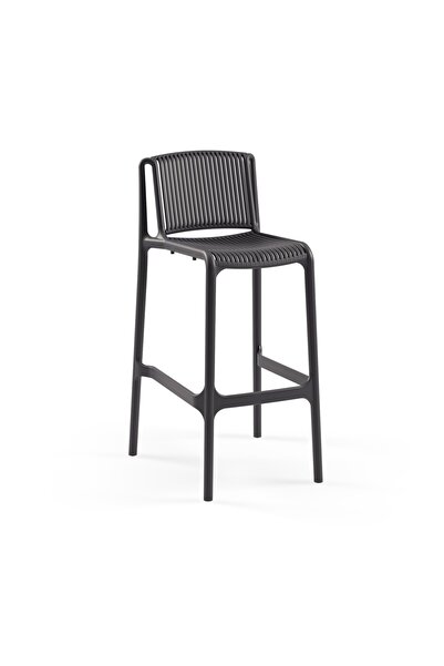 Tilia Nes Polipropilen Bar Sandalyesi 75 cm Antrasit - Mutfak, Kafe, Restoran...