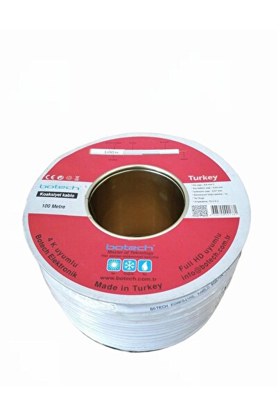 Greathings BOTECH (100 metri) CABLU ANTENĂ SATELIT RG 6U*10