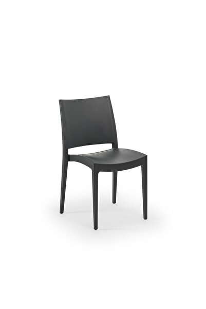 Tilia Specto Polipropilen Sandalye Antrasit - Bahçe, Balkon, Dış Mekan, Kafe,...