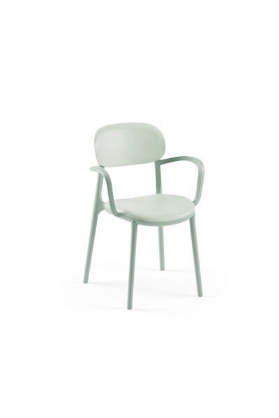 Tilia Ali Polipropilen Kollu Sandalye Nil Yeşili - Bahçe, Balkon, Dış Mekan, ...