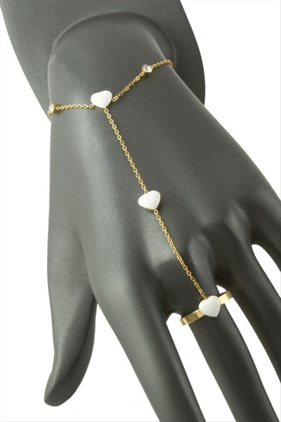 ZERO LAND NRZSNT شاهميران فاخر من الفولاذ المطلي بالمينا على شكل قلب (03246) ...