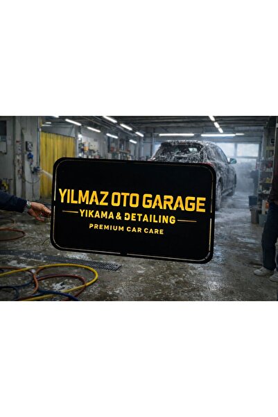 100x80 cm Kişiye ve Sektöre Özel LED Işıklı MDF Duvar Tabela