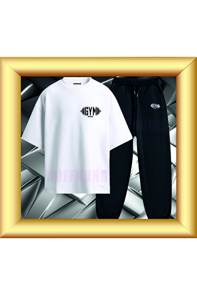 HOFFNUNG UNISEX Καθημερινό Σετ με Κοντά Μανίκια και Στάμπα GYM HOFFNING, για ...