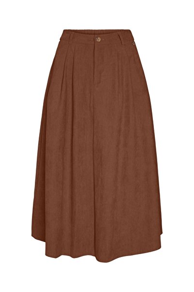 Vero Moda Rock VMVIENNA Hohe Taille Cord Samtrock