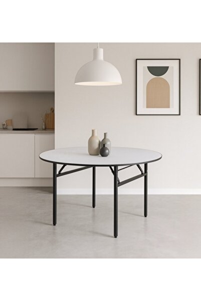 OTATH 4-Seater Wooden Top Dining Table