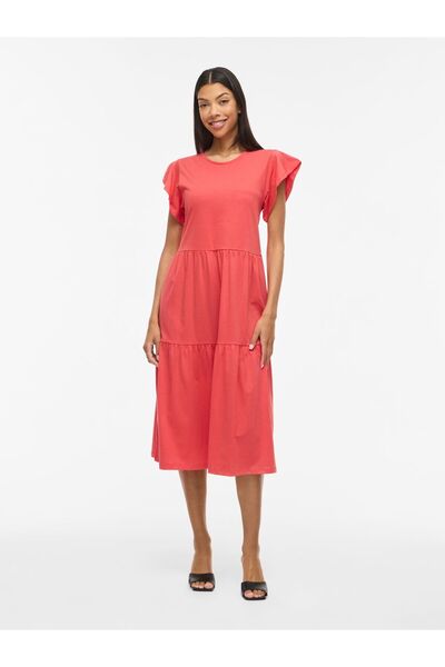 VILA Maxikleid Kurzarm