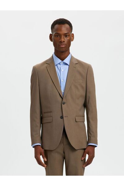 SELECTED Blazer Gewebter Wollgemisch