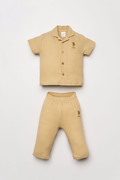 U.S. Polo Assn. U.S Polo Assn. بدلة بيج للأولاد الصغار