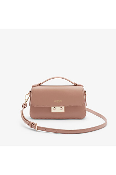 Lacoste Champs-Élysées Kadın Deri Açık Pembe Omuz Çantası