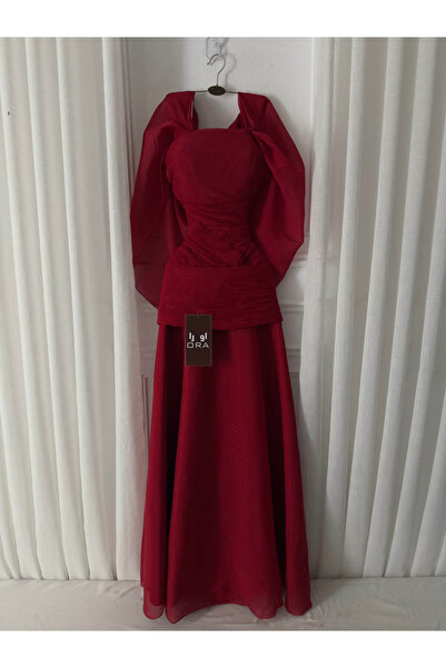 Ora chiffon evening dress