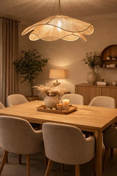 afralya home Rustik Tarz Bohem avize Makrome avize Salon avize Yatak Odası Av...