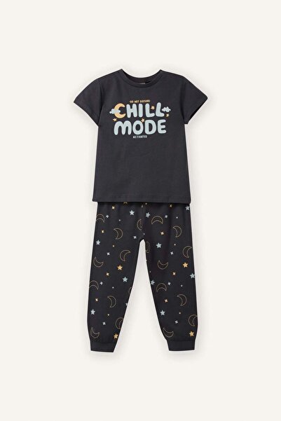 DeFacto Yıldız Με σχέδιο Σετ Πιτζάμες 2τμχ για Αγοράκι G8853A526SM