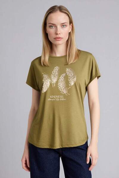 DeFacto Baskılı Kısa Kollu Tişört G9261AX26SP