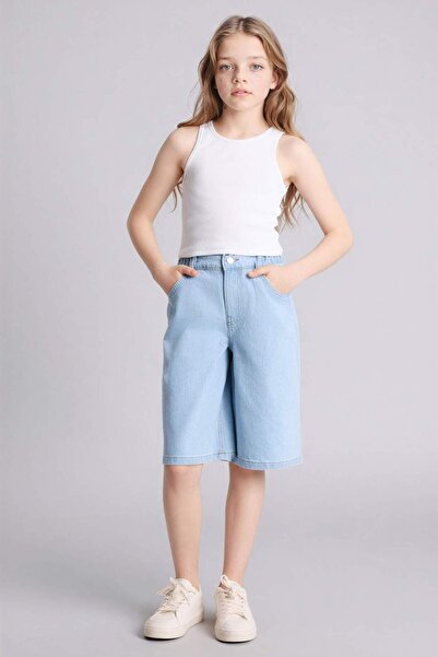 DeFacto Τζιν Σορτς για Κορίτσια G6353A826SM