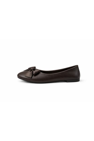 ZARICH Bowa Women's Daily Ribbon Detailed Round Toe Stylish Ballerinas